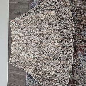 By Together Women's Ivory Floral Print Skirt Size Small